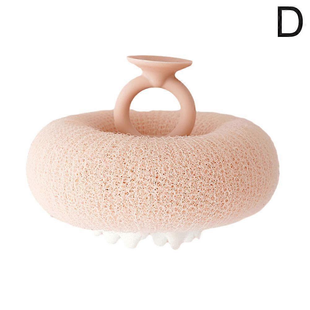 Honeycomb Bath Ball with Suction Cup Ergonomic Design for Gentle Exfoliation and Hygienic Drying