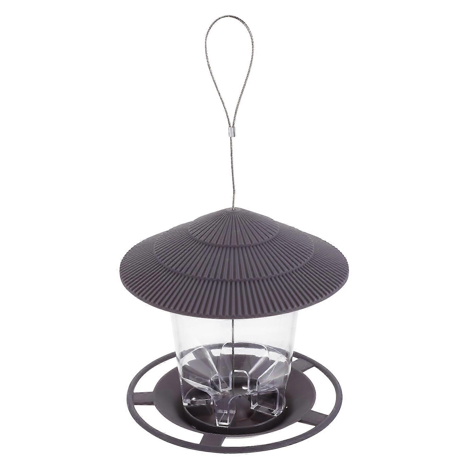 Hanging Design Wild Bird Feeder for Garden Enthusiasts Durable Plastic with Square Shape 2Pcs