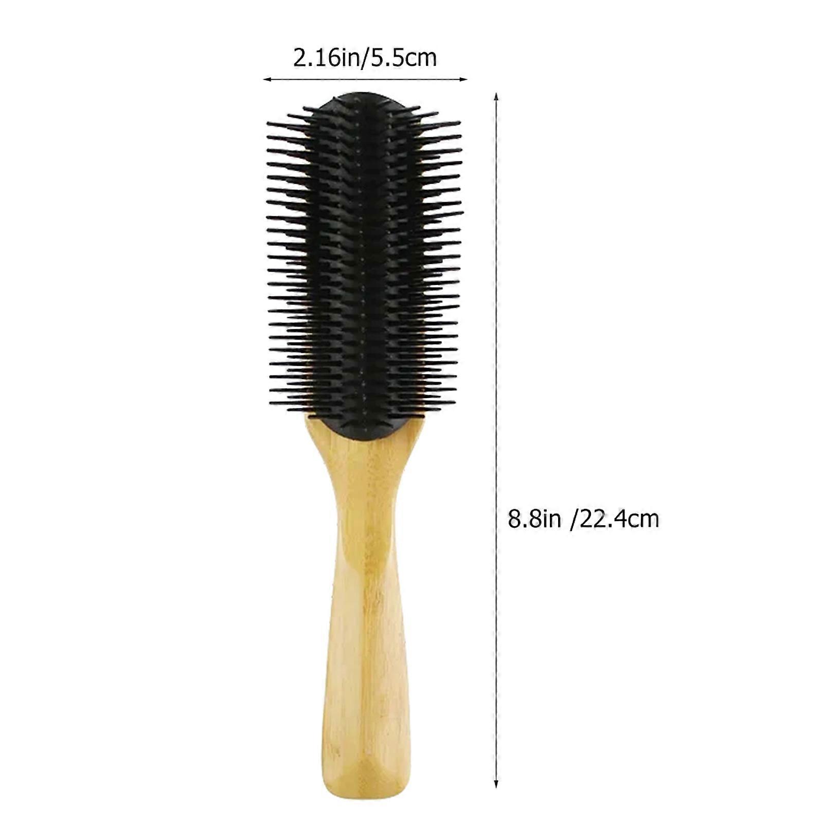 Detangling Hair Styling Combs 12 Pcs Bamboo Tool For Barber Shops Personal Use Rectangular Shape