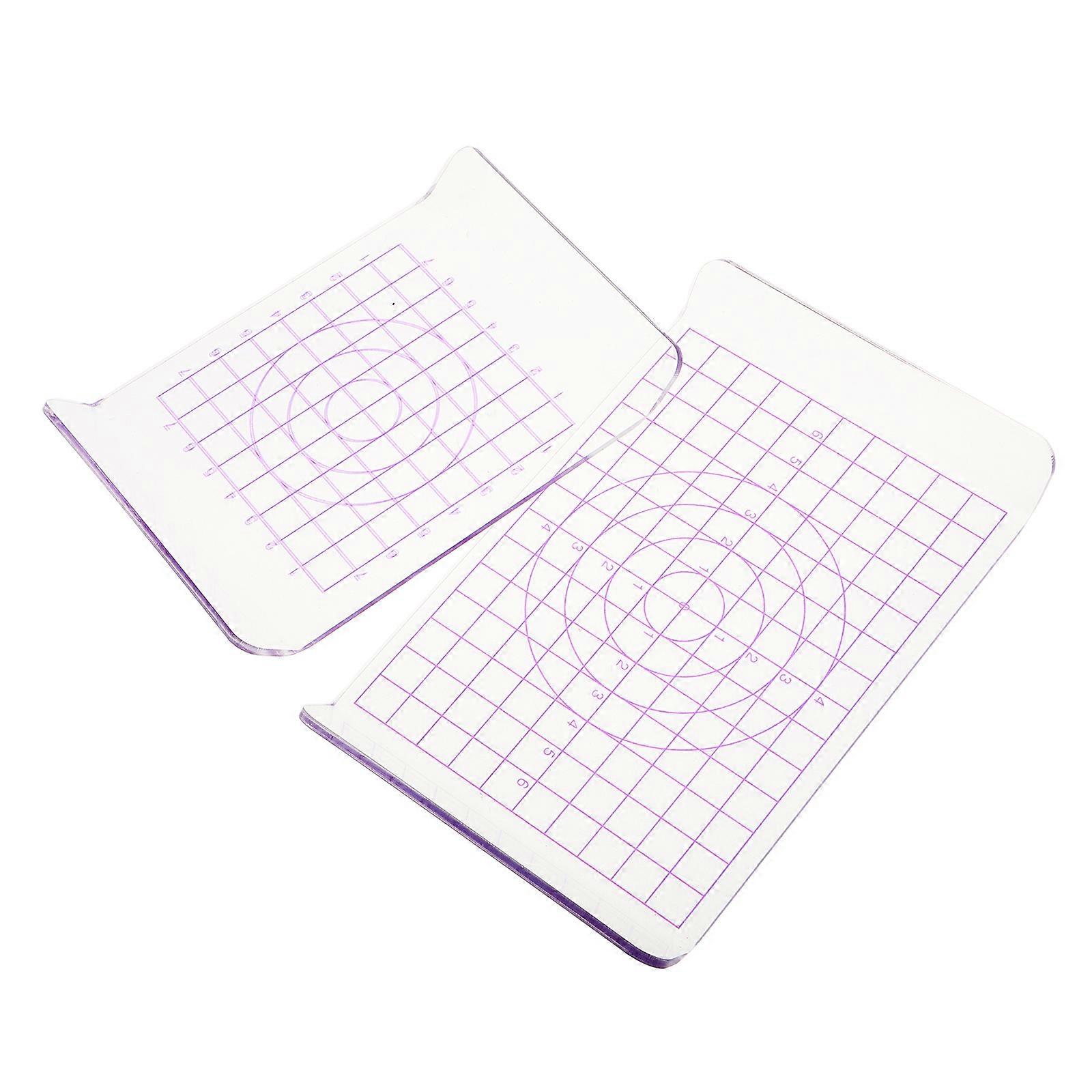Acrylic Clay Roll Board Polymer Clay Plate Clay Accessories Crafting Activities Multi Material Clay Rolling 2Pcs