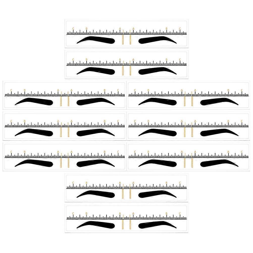 Eyebrow Makeup Stencils Brow Ruler for Eyebrow Shaping 200Pcs