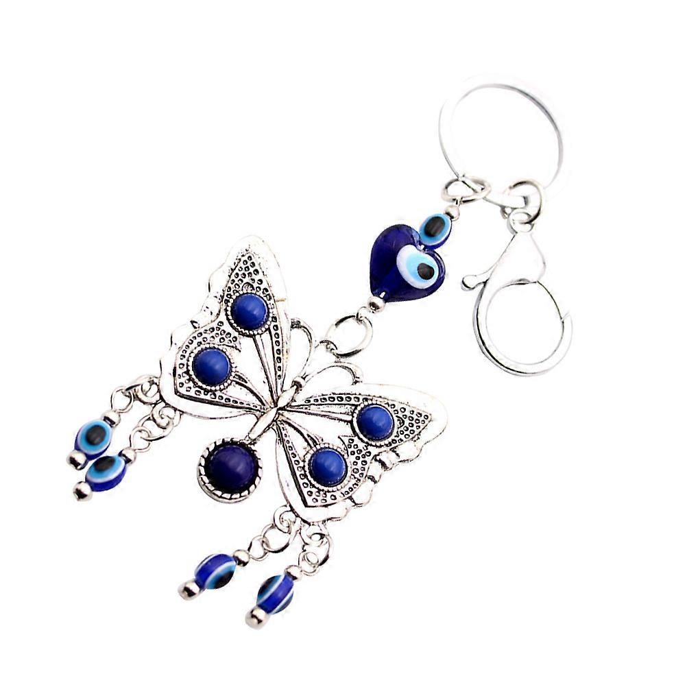 Decorative Keychain Alloy Bag Pendant for Hanging Decor 3Pcs Blue