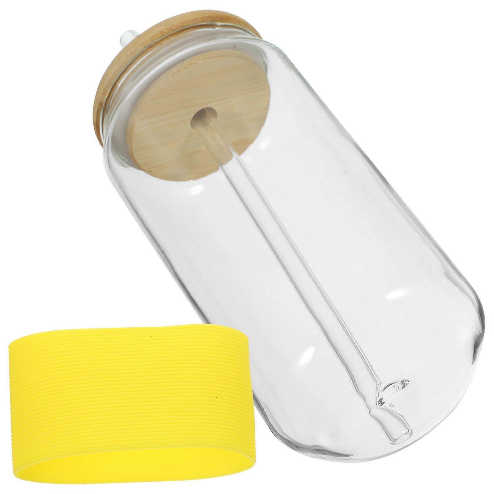Juice Cup With Straw 2Pcs Versatile Beverage Container For Picnics Lightweight 500ml Capacity