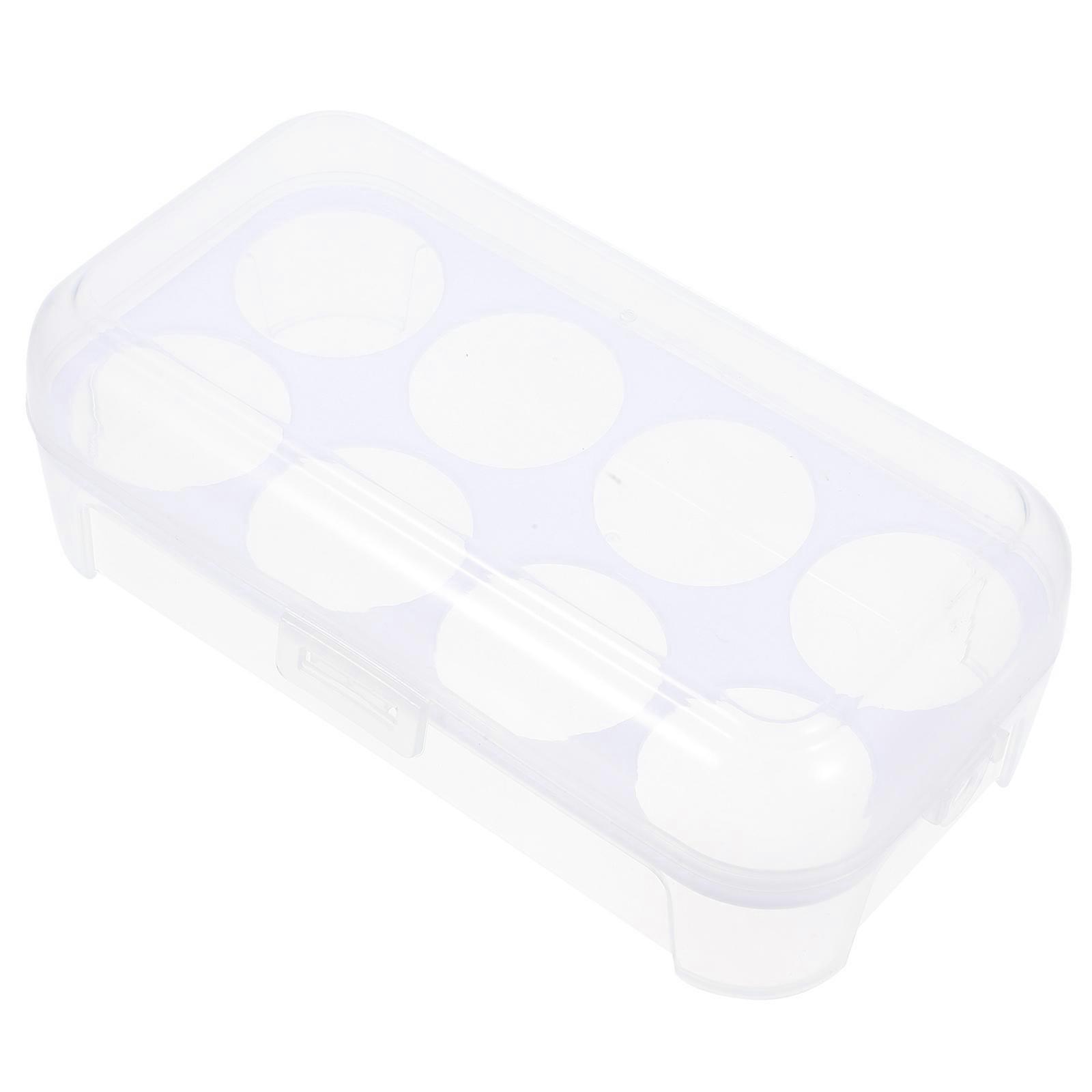 Egg Storage Box for Kitchen Use White 3Pcs Portable Egg Carrier