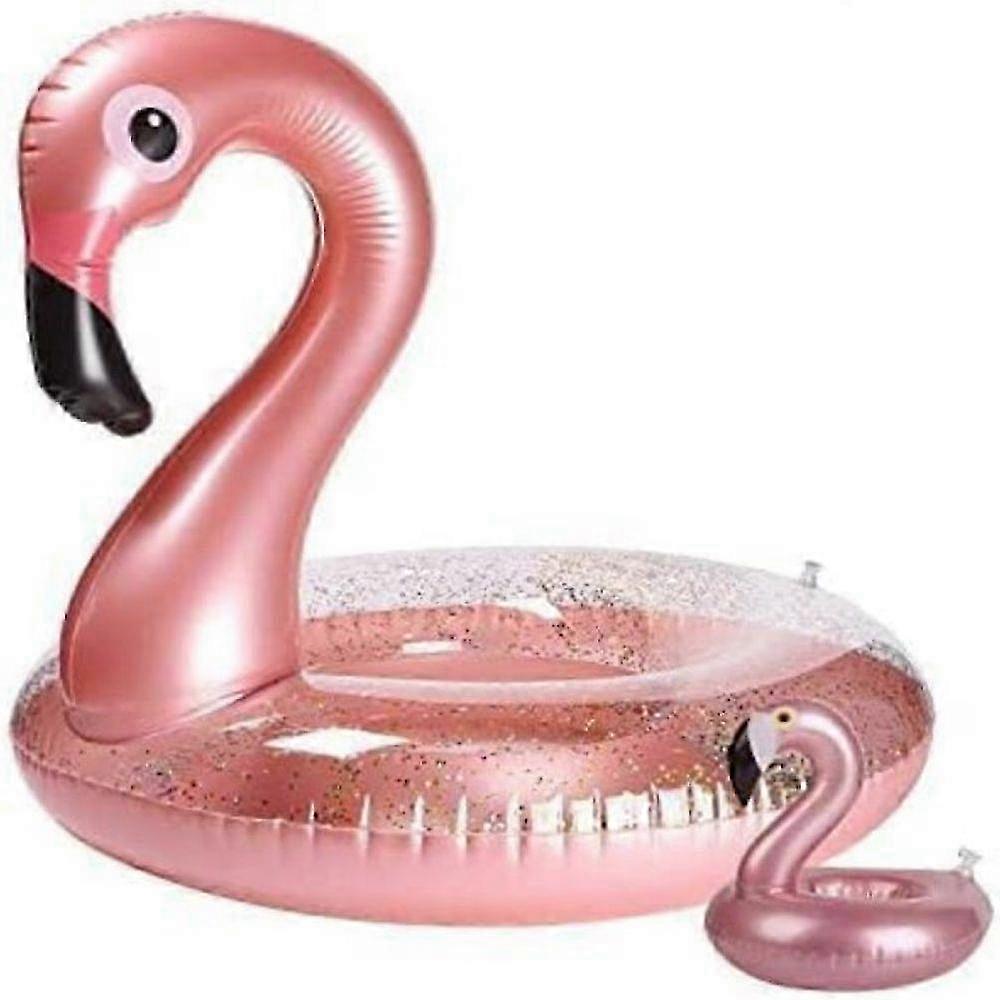 Inflatable pool float flamingo, unique graphic design 2025