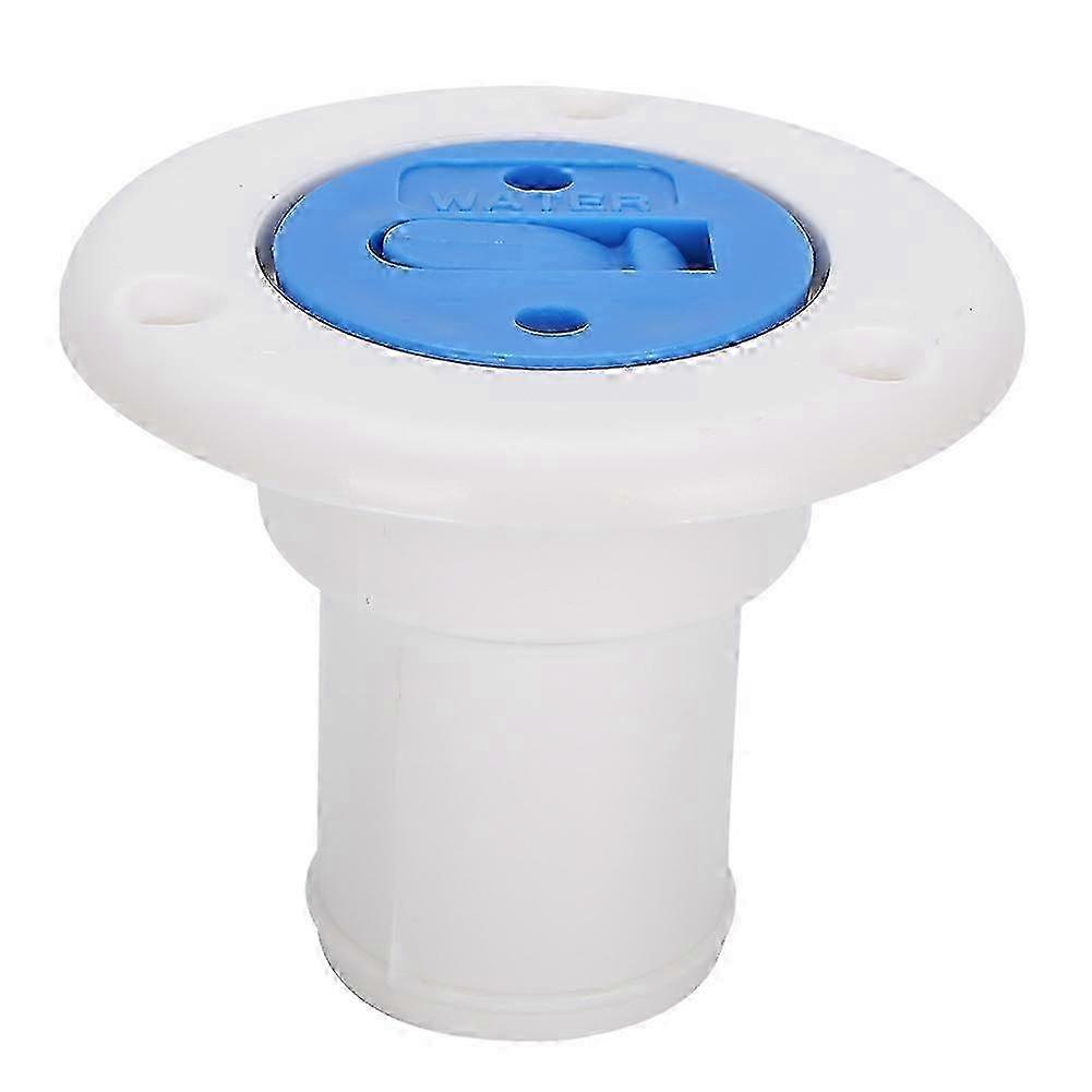 Deck Water Filler Cap Fill Tank Flange for 1‑1/2in Hose Marine Boat RV Yacht Accessory