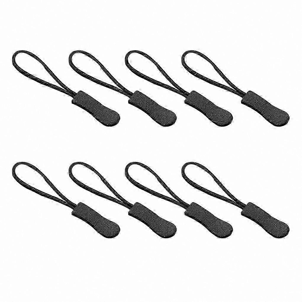 8-Pack Lightweight Zipper Pulls with Rope Tag Fixers for Bags and Suitcases Multi-Purpose Replacement Buckles