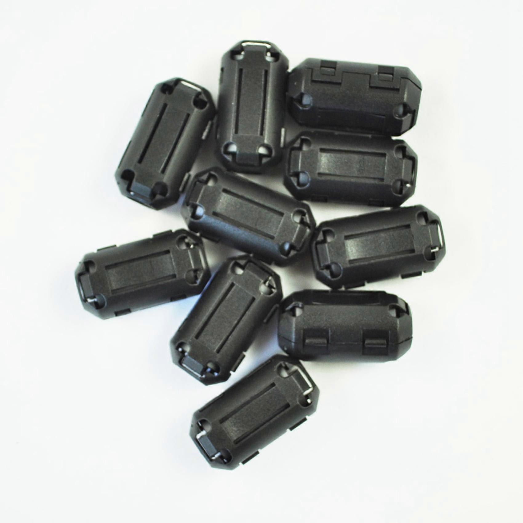 50 Pcs Movable 7mm Inner Diameter Black Ferrite Core Ring Cable