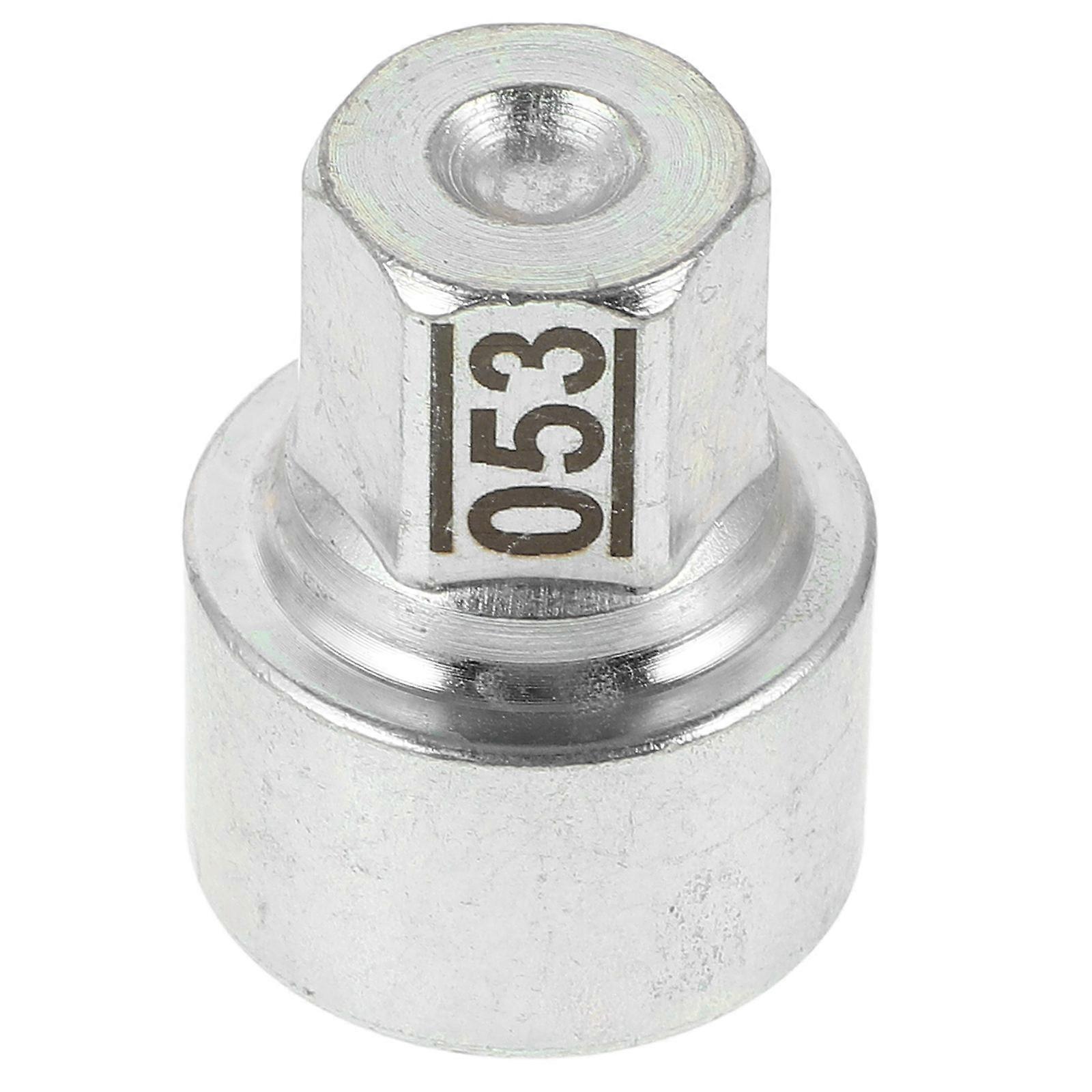 2Pcs Wheel Lug Nut Key Silver Compact Design For Car Maintenance Theft Prevention Durable Socket Shape