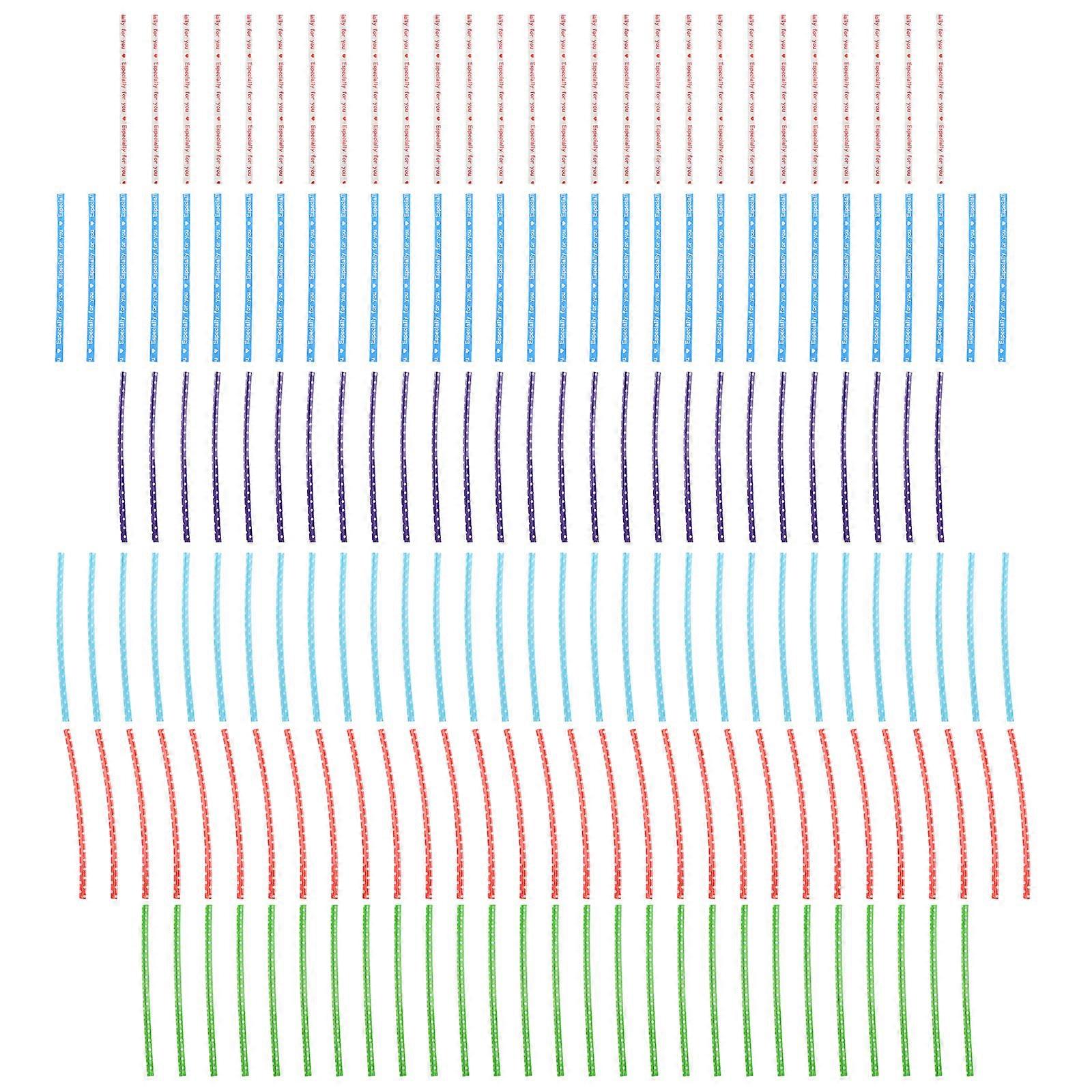 Food Bag Binding Wire for Sealing Use 6Packs Colorful Tie Strap