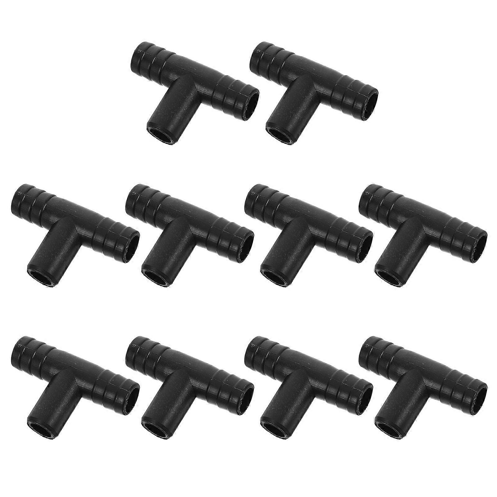 Water Hose Splitter T-Shaped Connector 50Pcs Ideal For Home Office Indoor Fountain Setup Quick Connection Energy Efficient Water Circulation