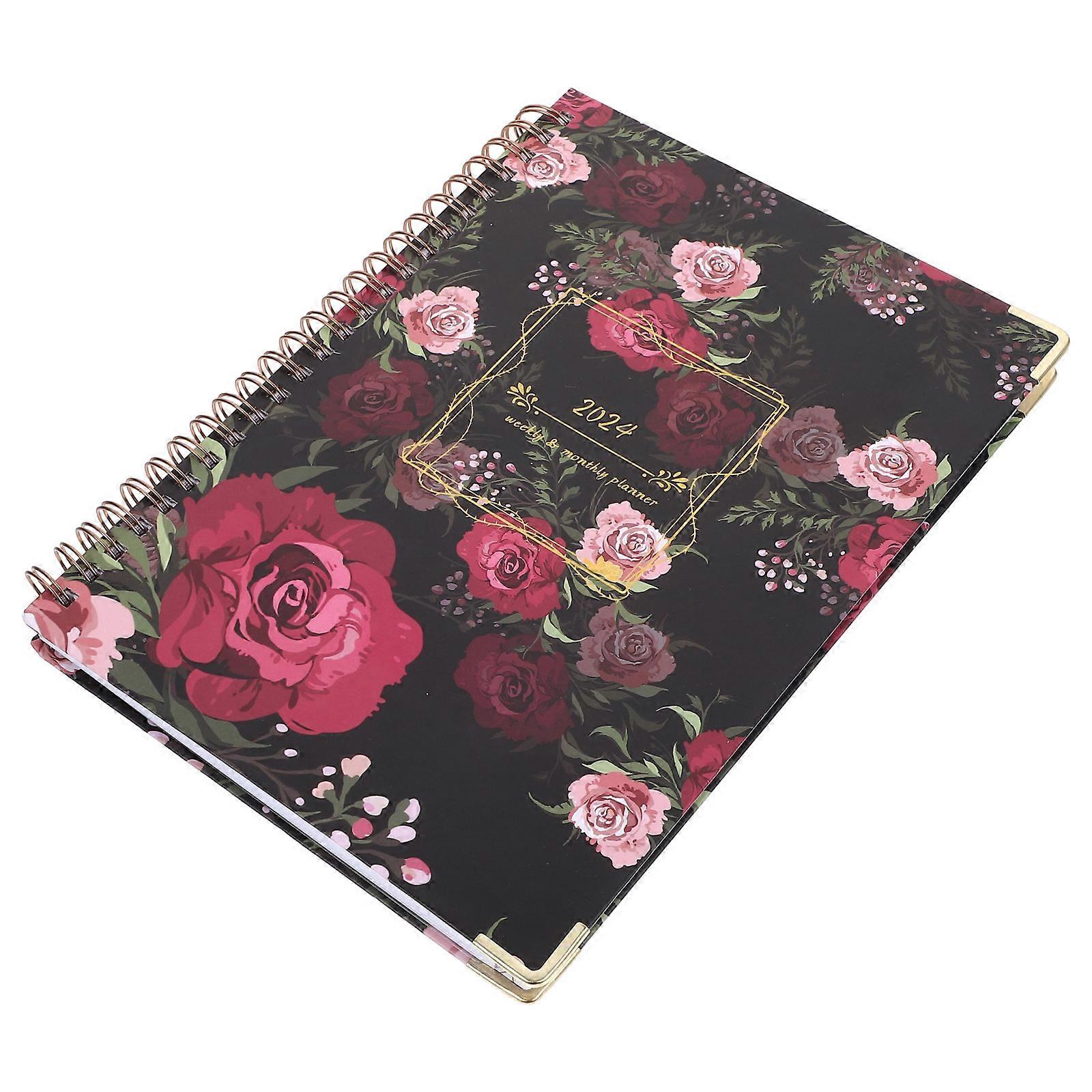 2024 Date Planner 2Pcs Efficient Planner Notepad For Family Friends 8.7×6.3×1.6in Note Taking 2Set
