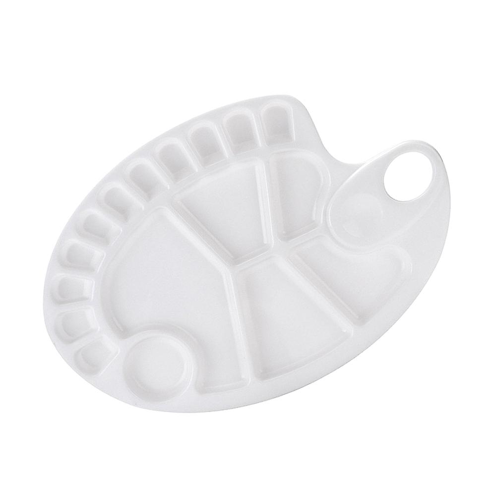 Watercolor Paint Palette Fish Shape Tray for Mixing 4Pcs Plastic Set