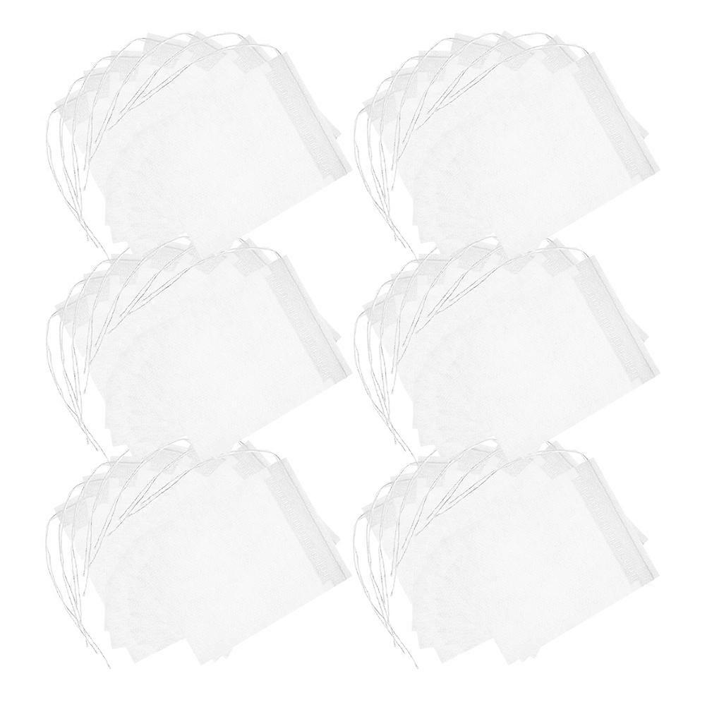 Disposable Use 500 Pcs Rectangular Tea Filter Bags For Brewing Coffee Makers Strong Penetration 12X8Cm