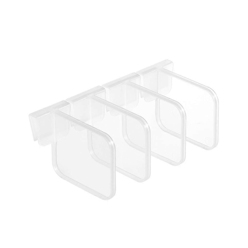 chidgrass Pack of 4 Refrigerator Separator Hanging Case Divider Reusable Organizer Reusable Sorting Dresser Partition Board Shelf