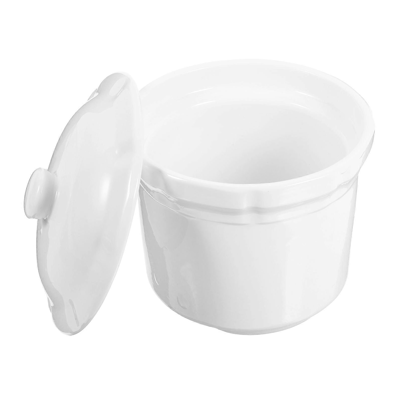 Soup Pot Ceramic Stew Bowl with Lid for Home Use 3Pcs Set