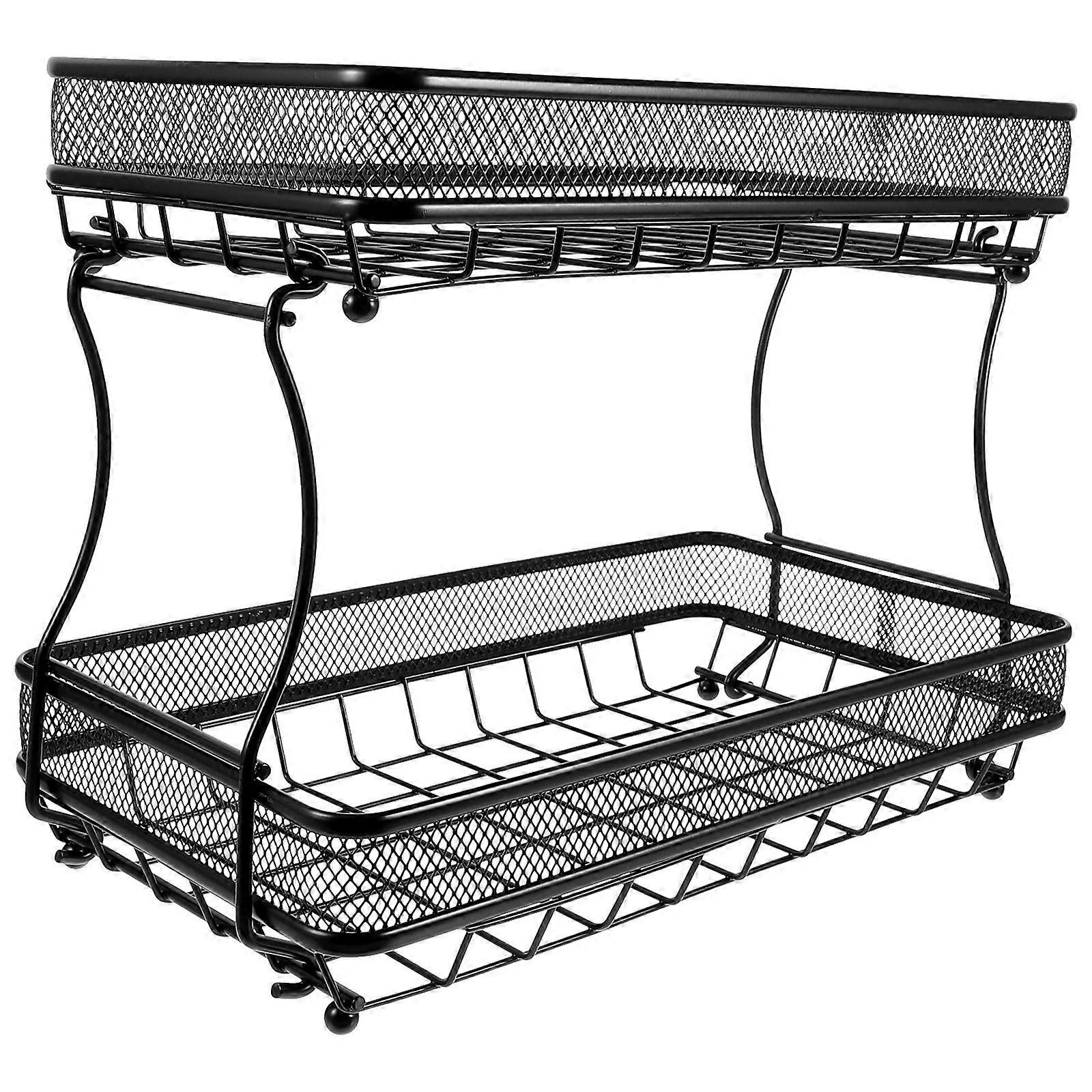 Detachable Fruit Basket Multi Layer Design For Snacks In Kitchen 37X29CM Organizing Option 1Pack