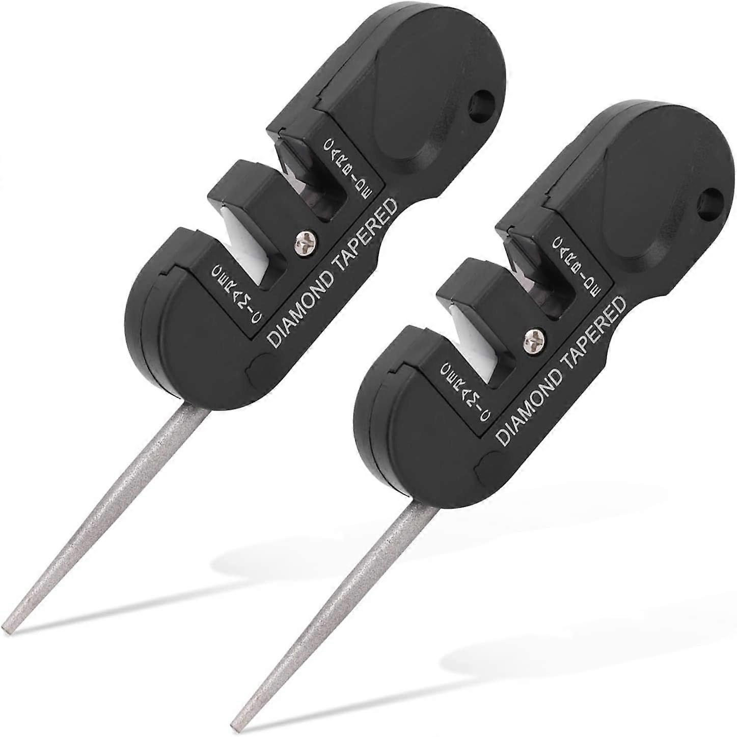 Pieces Pocket Knife Sharpener, Sharpener for Pocket Knives, Portable Pocket Tool Sharpener Diamond Sharpening Rod Mini Knife Sharpener Stone for Outd