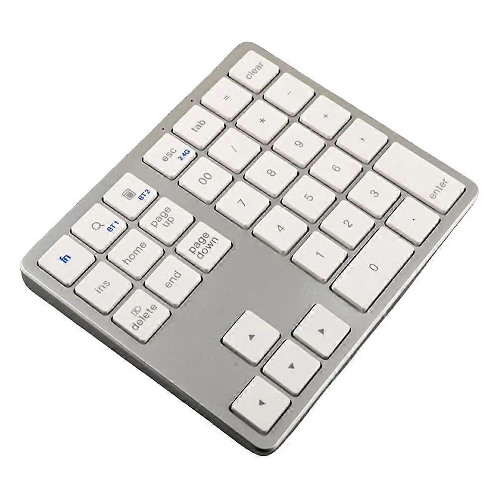 2.4G Wireless Bluetooth Number Pad 35 Keys Remote Connection Numpad Numeric Keypad for Laptop Window Digital Keyboard B