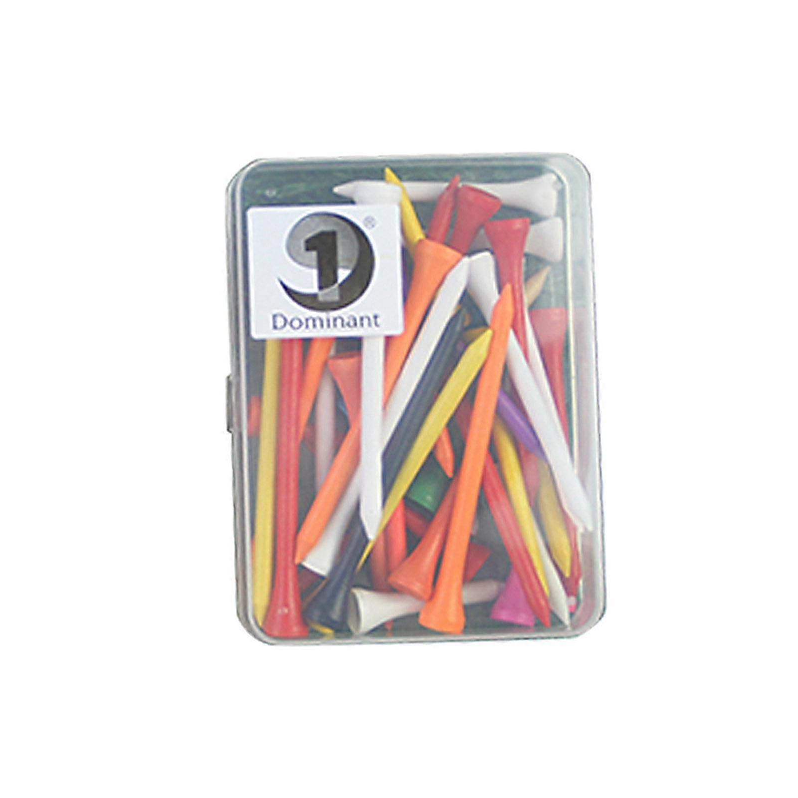 40Pcs Golf Tees with Storage Case Golf Practice for Players Beginners Golfer
