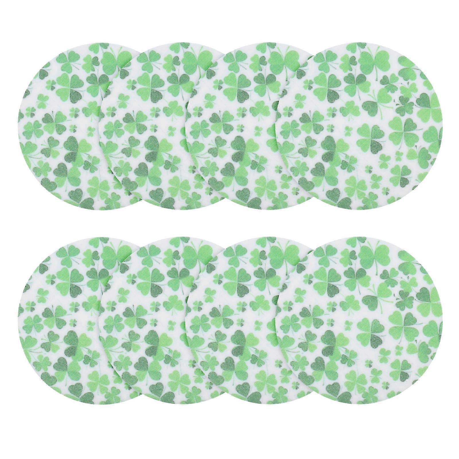 Cup Holder Coaster Shamrock Felt Coasters for Drinks 8Pcs Washable