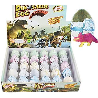 Veeki dinosauruksen munat lelu kuoriutuminen kasvava dinolohikäärme lapsille suurikokoinen pakkaus 30kpl, valkoinen halkeama