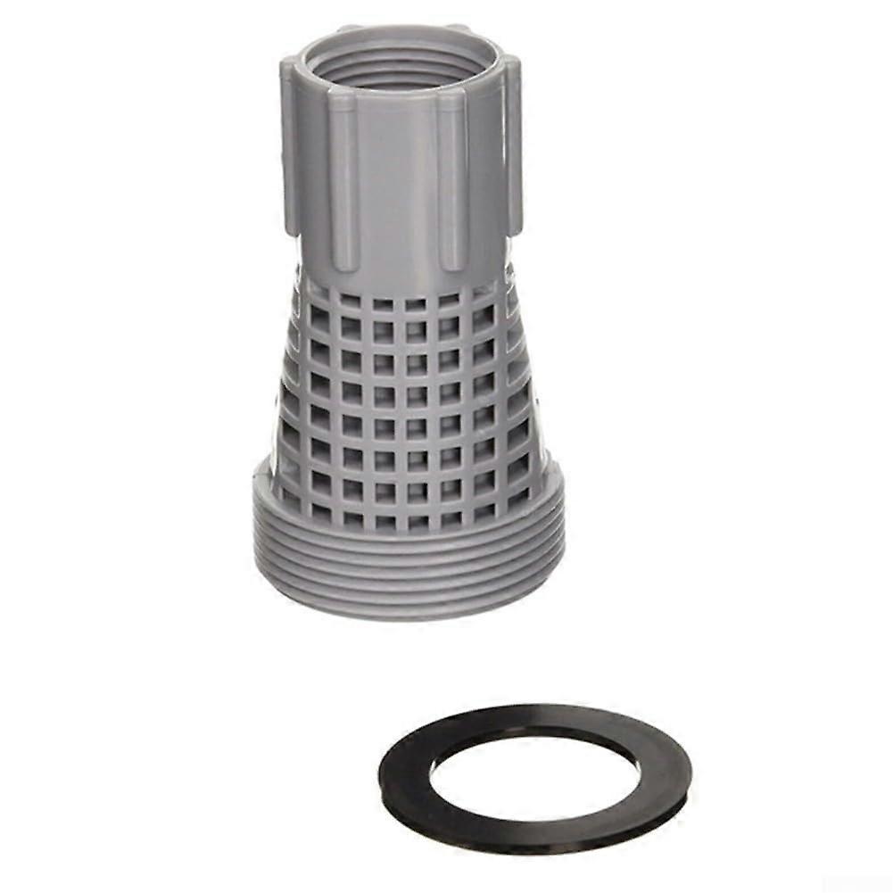 Pool Filter Adapter with Gasket 4K8001 for 58254, Fits 1-1/2 Inch Port, Plastic, Compatible with Multiple Filtration Systems
