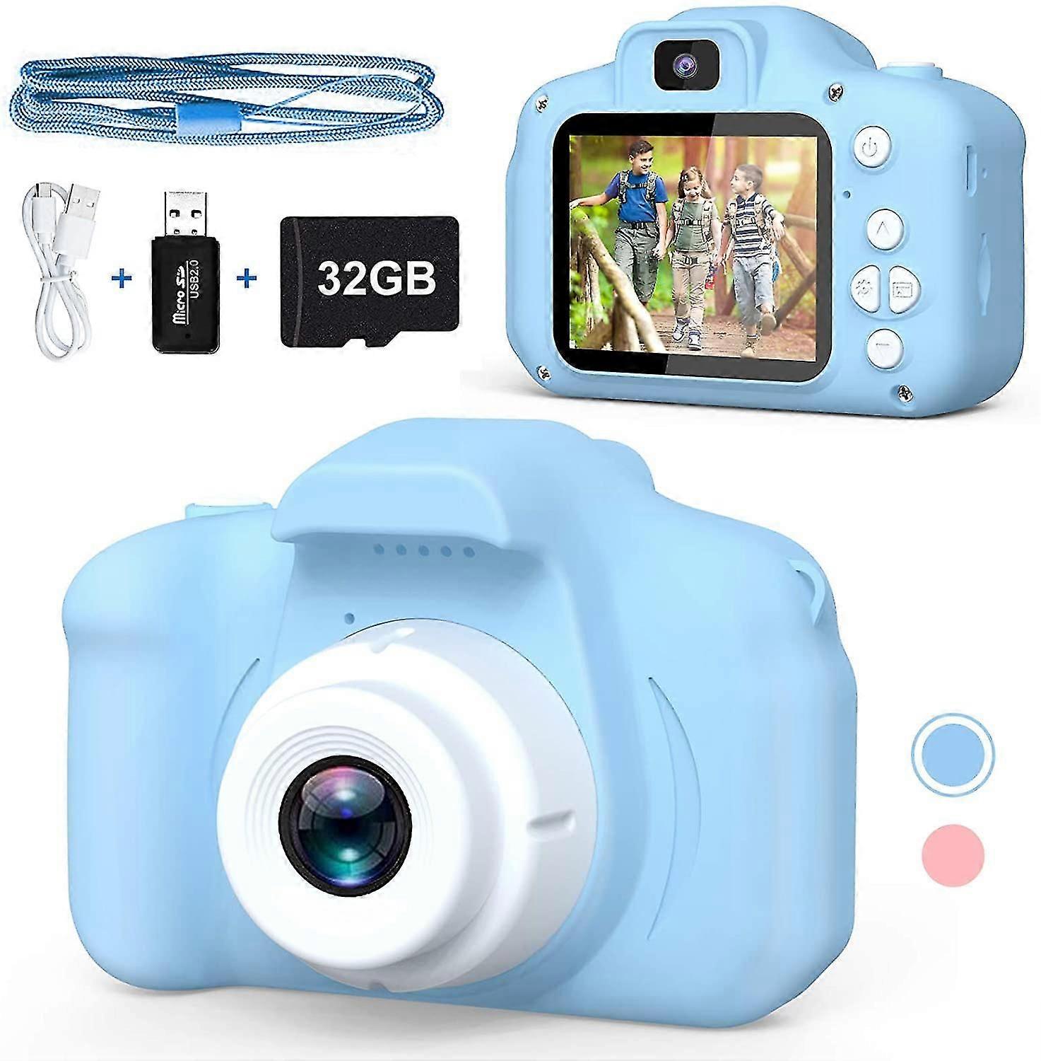 Fotocamera per bambini selfie antiurto, i migliori regali di compleanno per bambini di età compresa tra 3 e 10 anni, video digitale hd con scheda S...