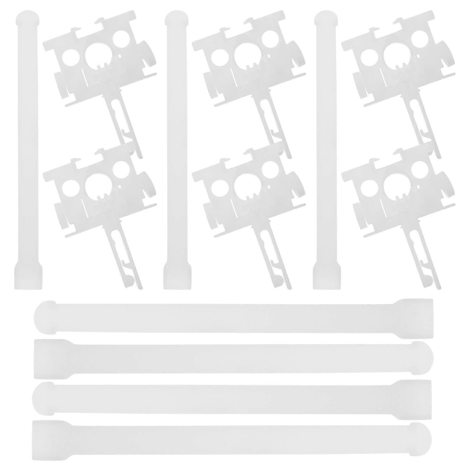 Vertical Blind Carrier Replacement Stem for Repair 2Sets White Accessories