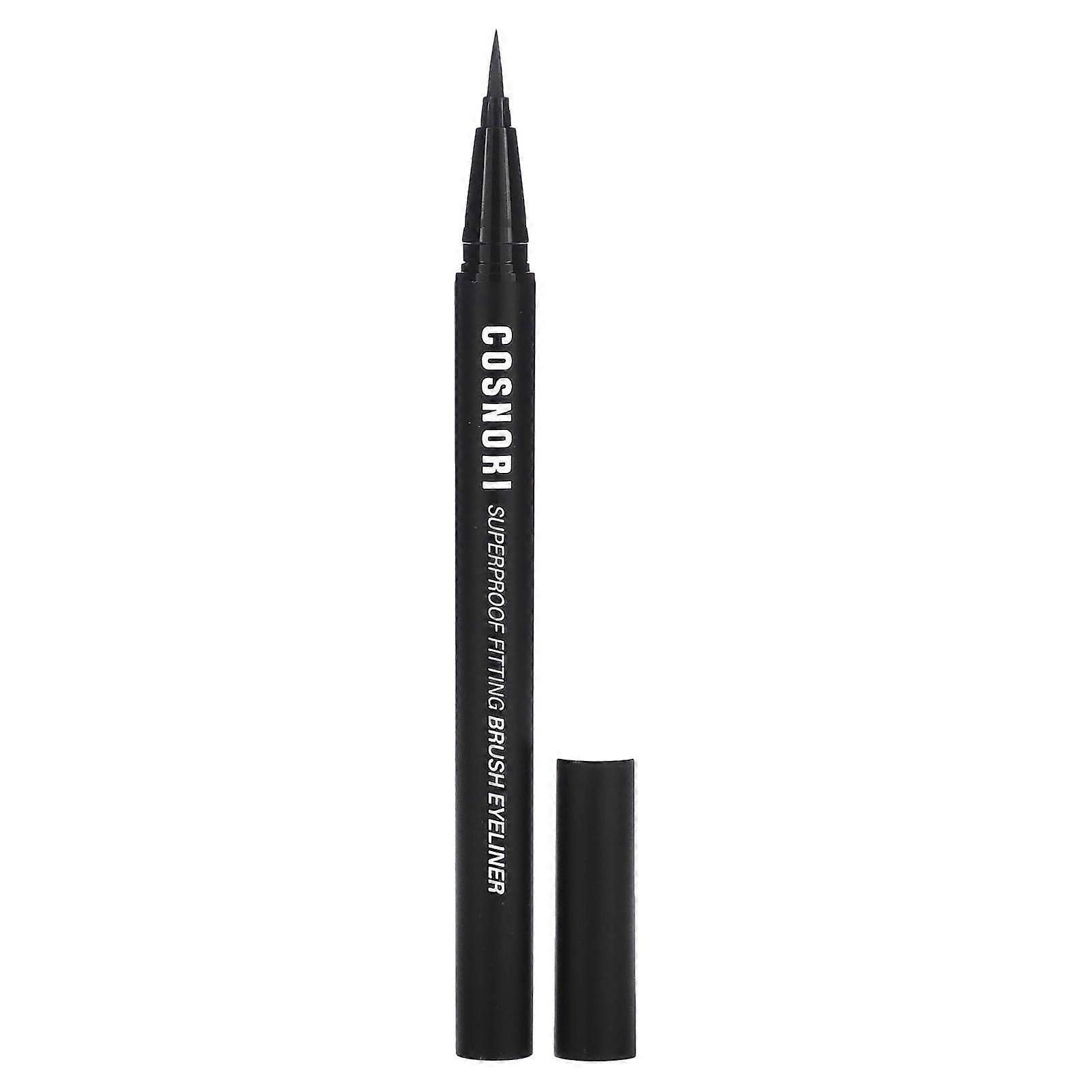 Superproof Fitting Brush Eyeliner, 01 Black, 0.02 fl oz (0.6 g)