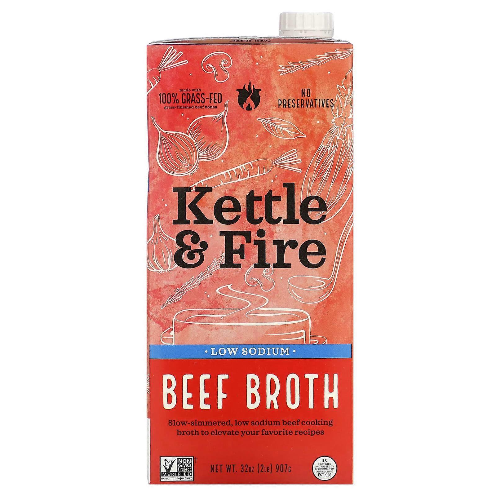 Beef Broth, Low Sodium, 32 oz (907 g)