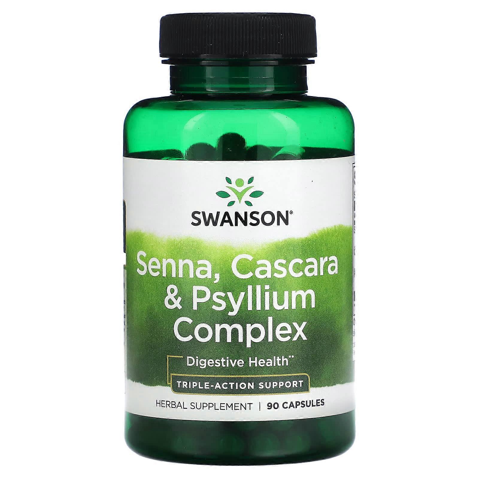 Senna, Cascara & Psyllium Complex, 90 Capsules