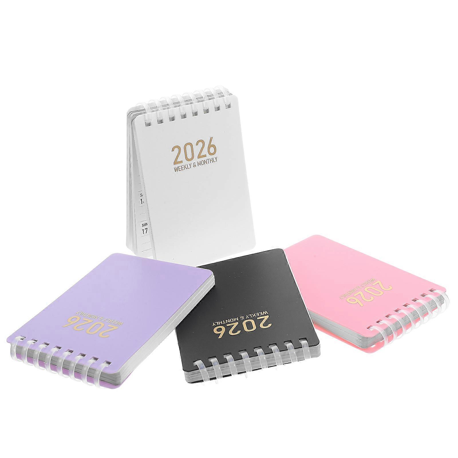 Assorted Color to Do Notebook with Coil Spiral Monthly Planner Set