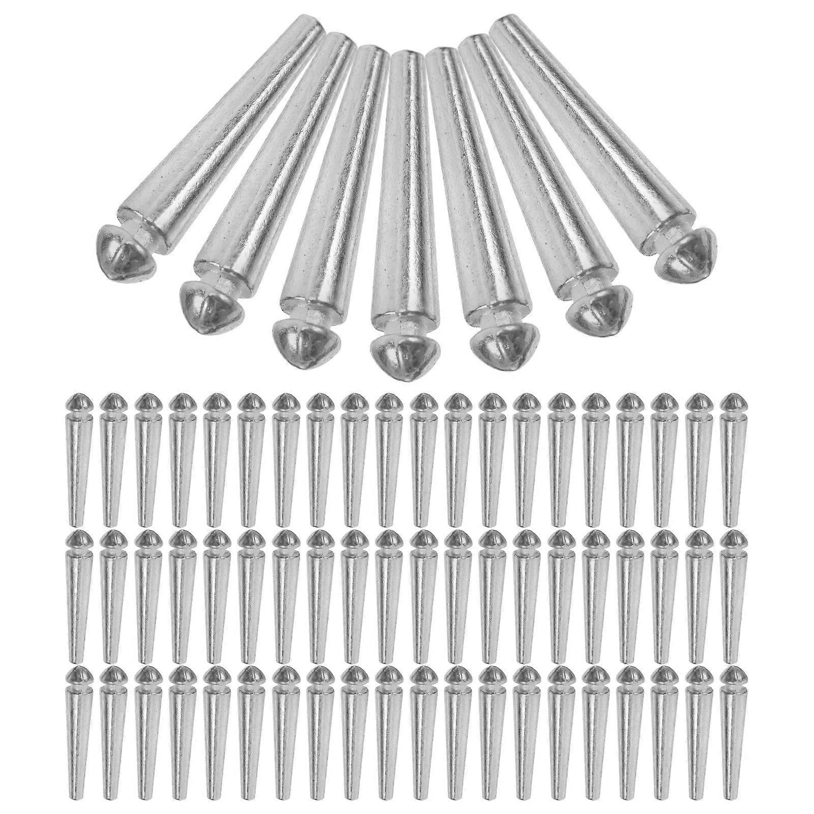 Metal Cribbage Board Pegs for Scoring Cards Game 100Pcs Silver