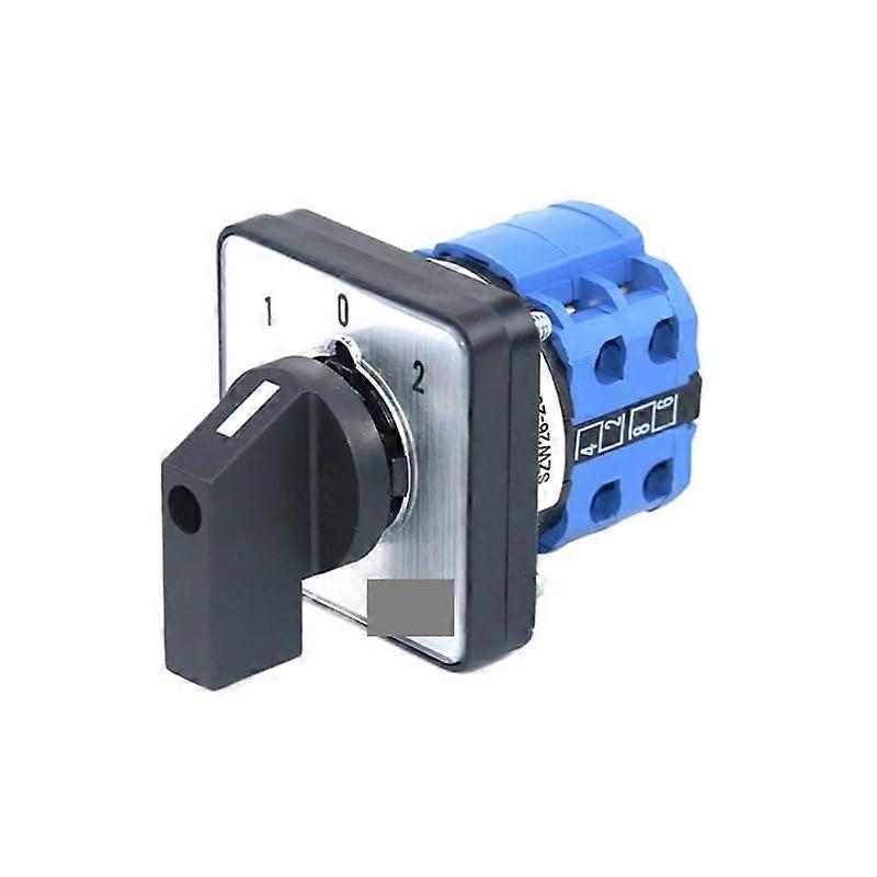 Cam Switch 20A 660V 2Pole 48X48Mm Panel Mount Changeover 3Position ONOFFON 8Screws