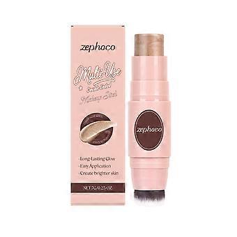 7g  champagne double-headed makeup stick blush rosy three-dimensional gloss novice-friendly multi-functional makeup stick