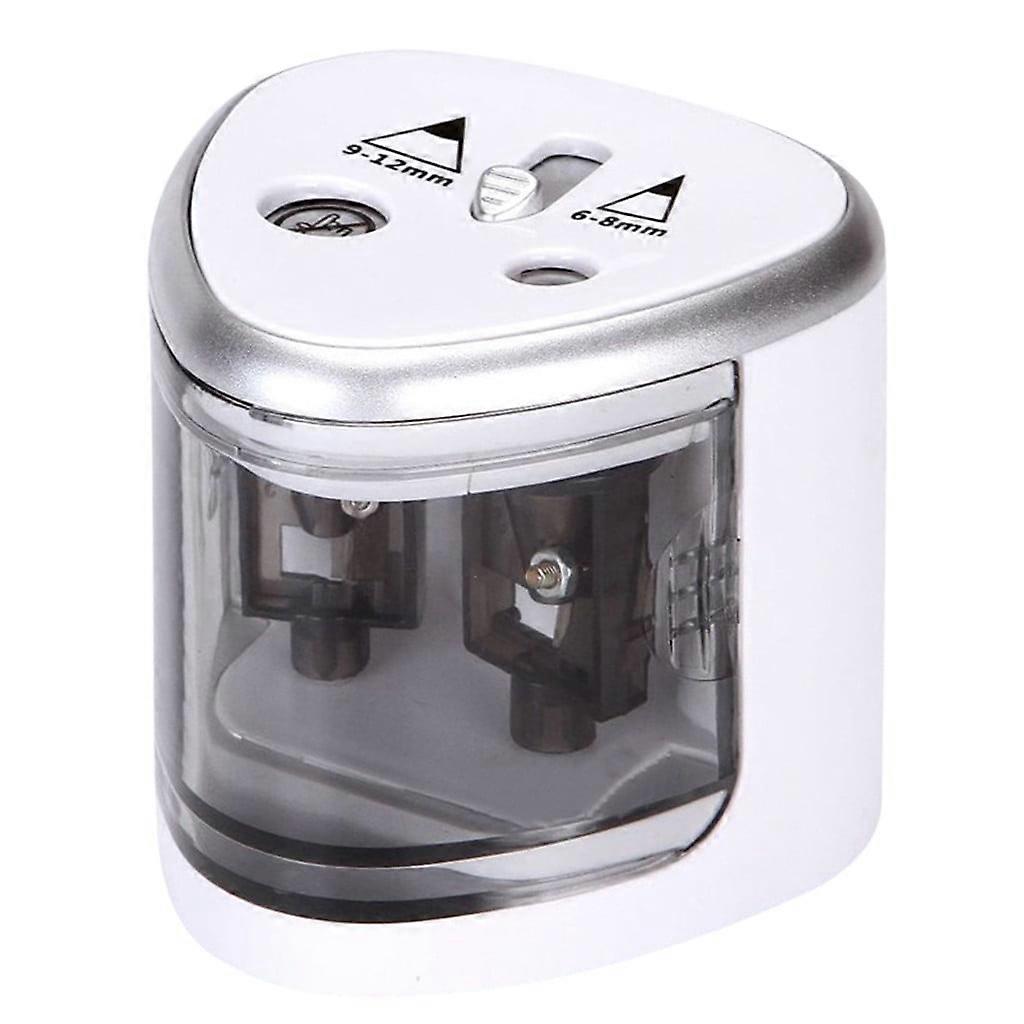 Electric Pencil Sharpener Double Hole Portable Pencil Sharpener Battery Operated