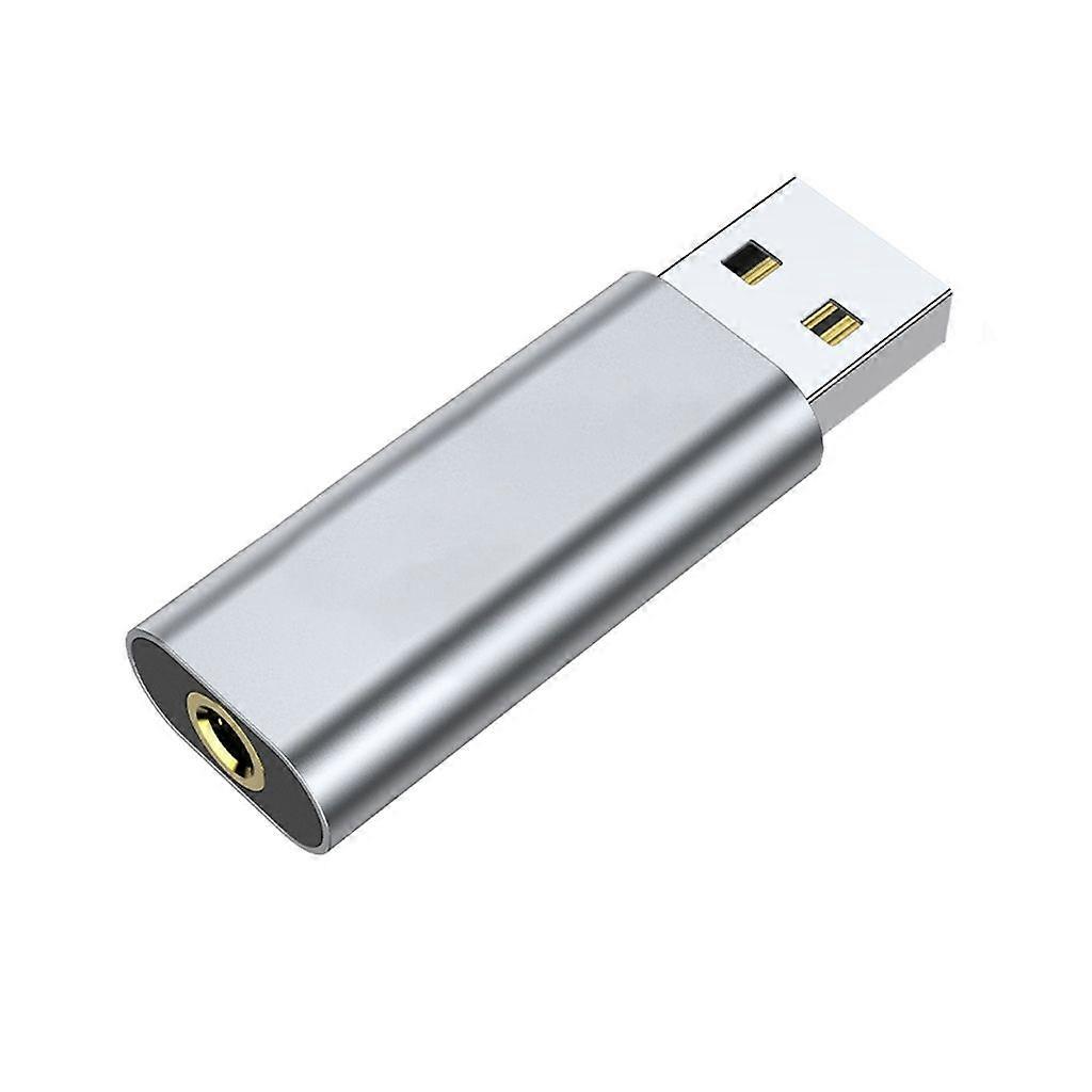 Lydkort USB til 3,5 mm lydinterfaceadapter til øretelefonmikrofon Letvægts