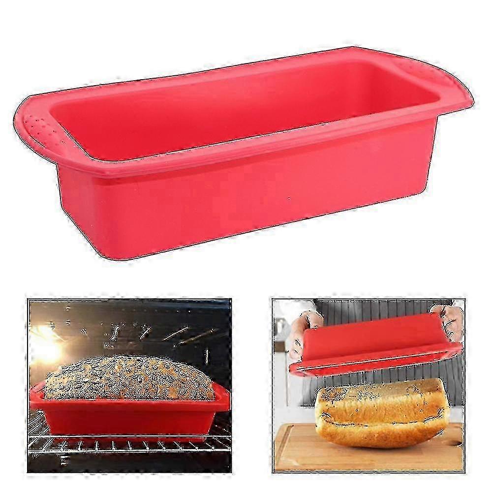 2pcs Silicone Loaf Pan Non-stick Silicone Baking Pan Easy Unlocking