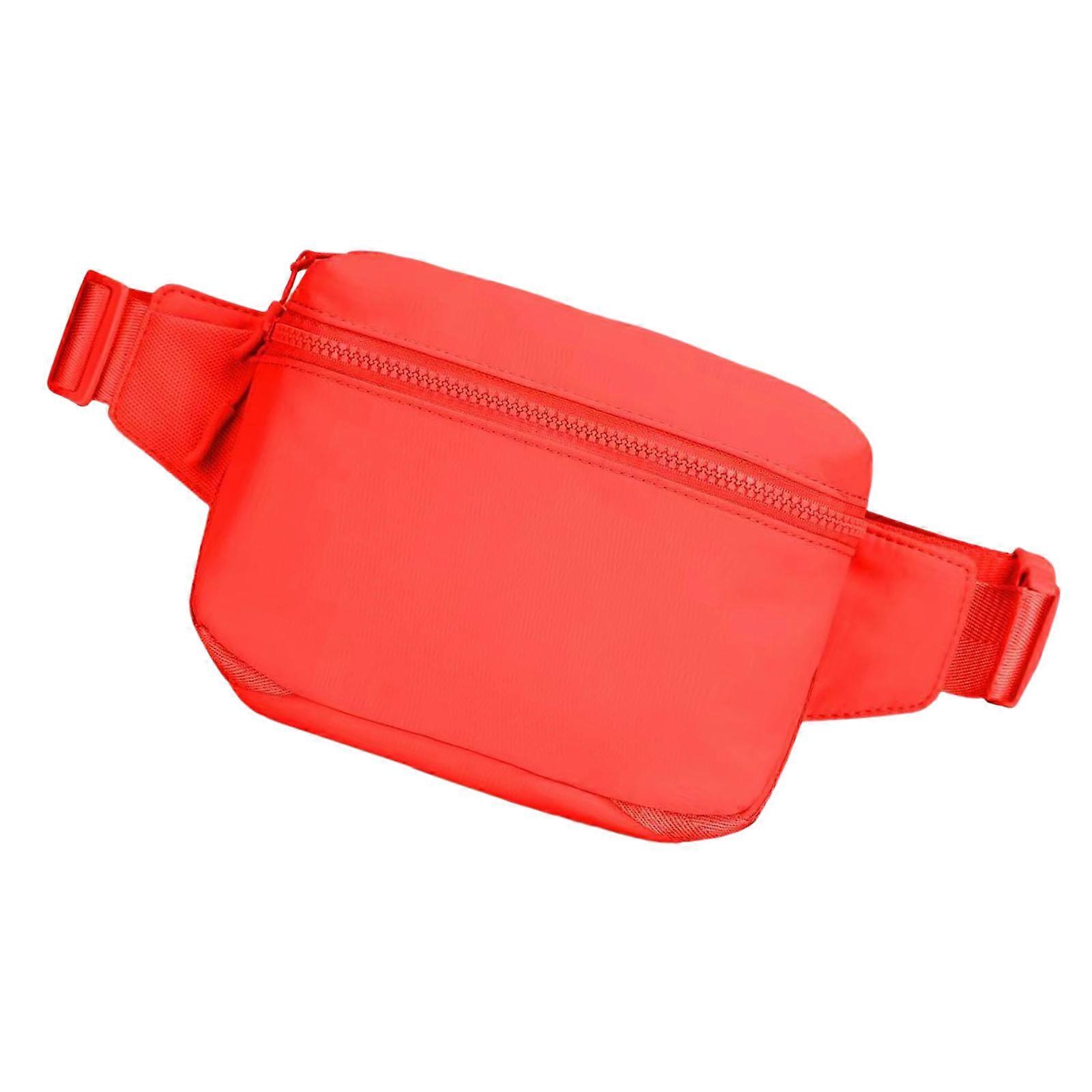 Durability Nylons Waist Pack With Ergonomic Light weight Thigh Waist Pack for Cycling and Commuting  Red