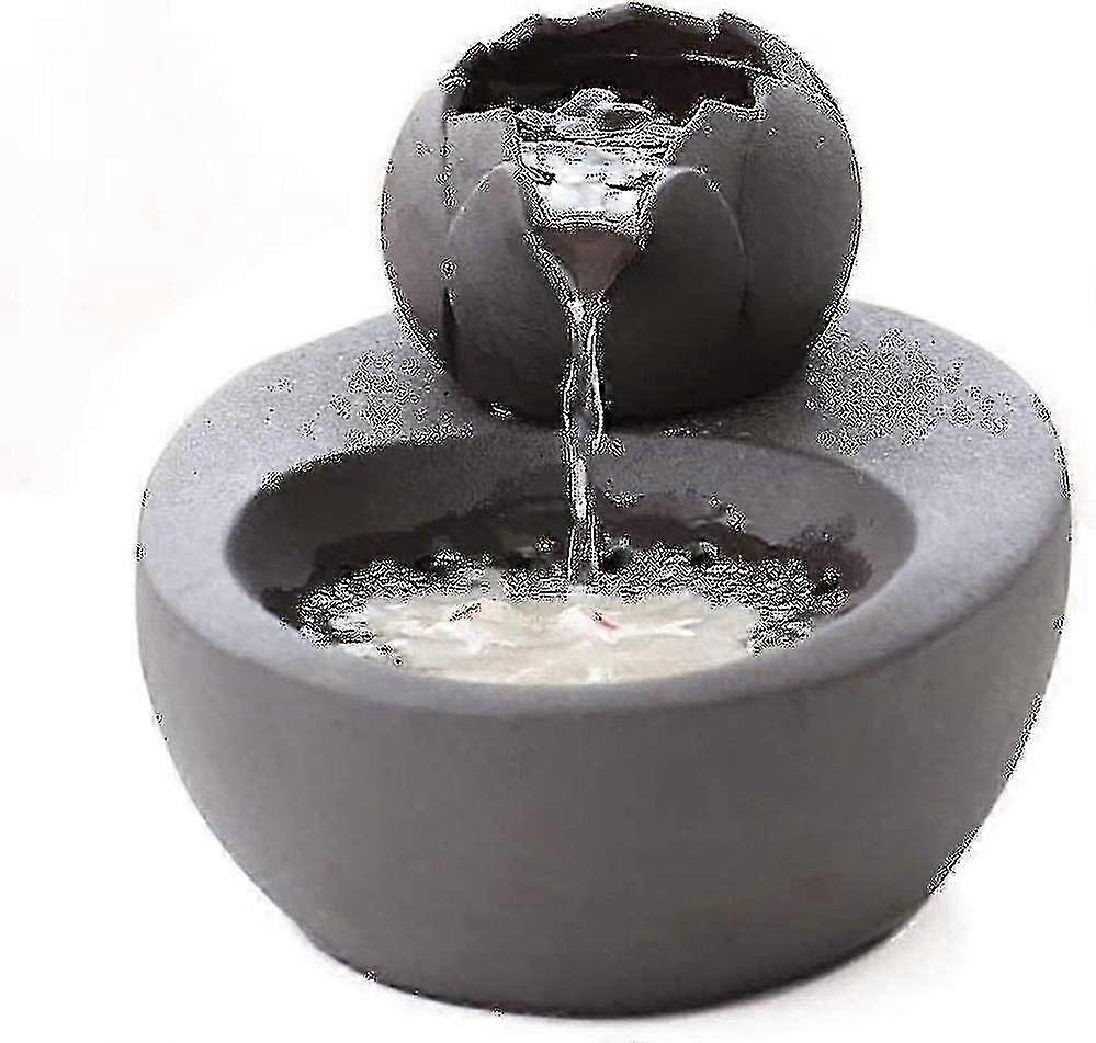 Ceramic cat fountain for pets with automatic circulation filter