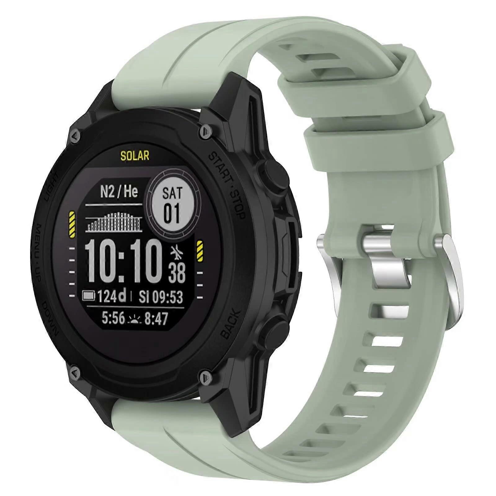 Soft Silicone Watch Strap Compatible with Garmin Forerunner 935 Replacement Wristband 22mm Mint Green