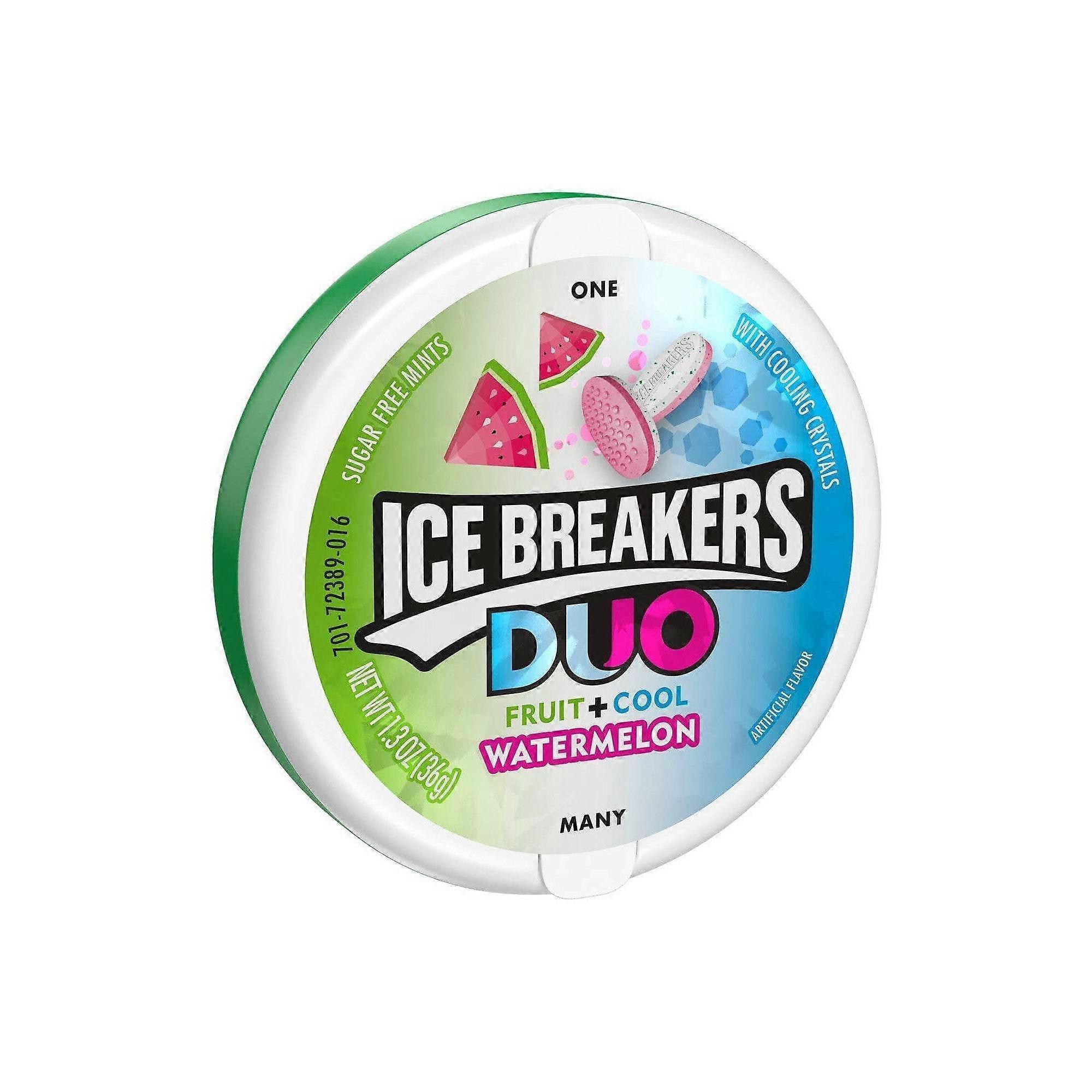 Παγοθραυστικά Duo καρπούζι χωρίς ζάχαρη καραμέλες μέντας, 1.3 oz