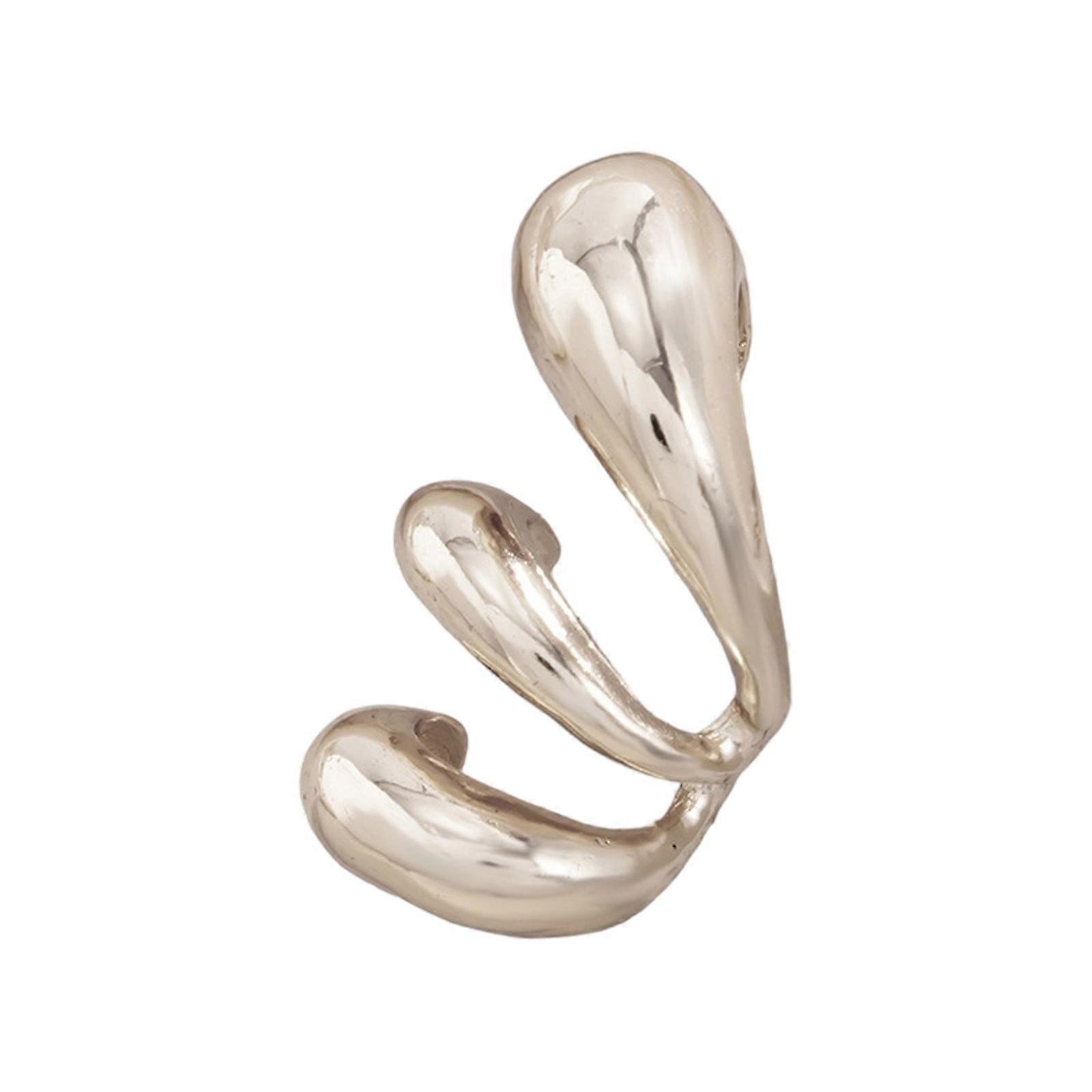 Featherlight Hollow Design Clip On Earrings Double Color Options Seamless Transition Casual To Formal Ear Accessories Multicolor