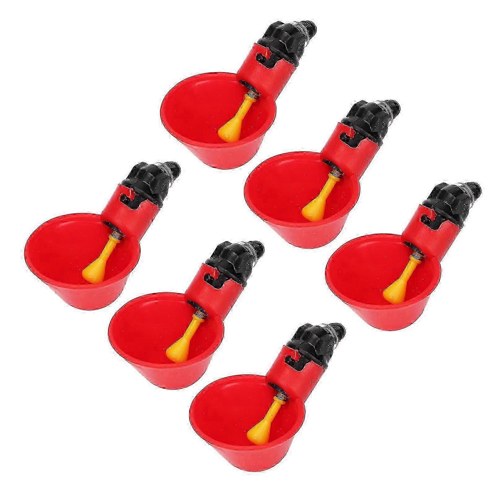 Automatic Chicken Waterer Cups Safe Poultry Water Feeder Kit for Chicken Bird Quail Drinker