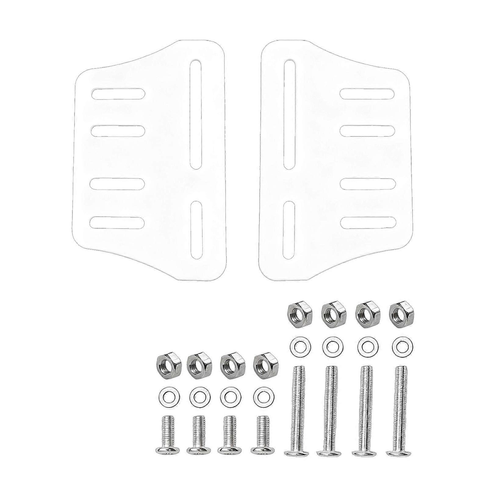 Strong Modifiable Bedframe Support Parenthesis White Metal Conversion Plate For Multiple Bed Measurements Hassle Complimentary Installation Noise