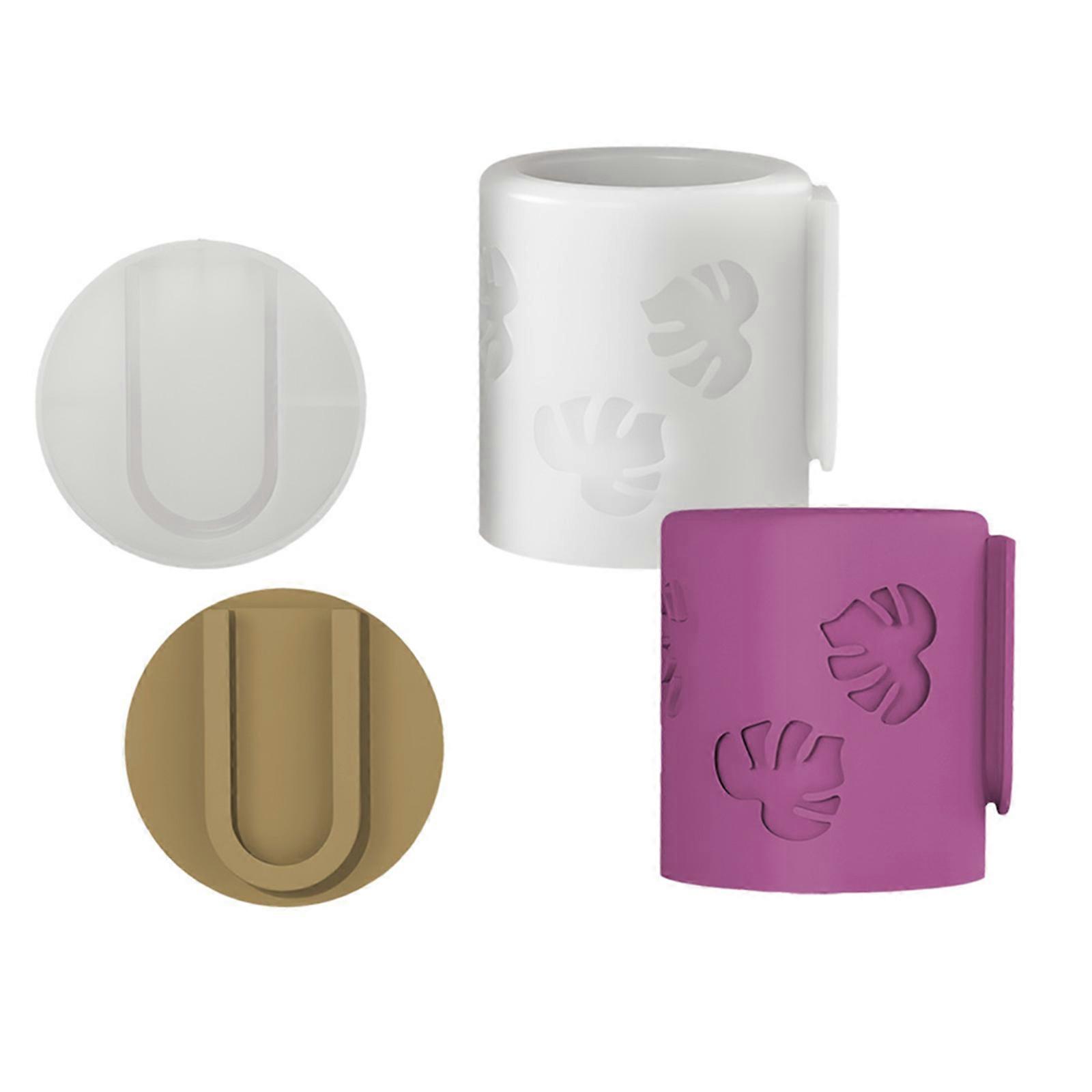 Silicone Mold for Creating Textured Succulent Container Flower Pot Making Mold Home Decoration Mold for Craft Lover Multicolor