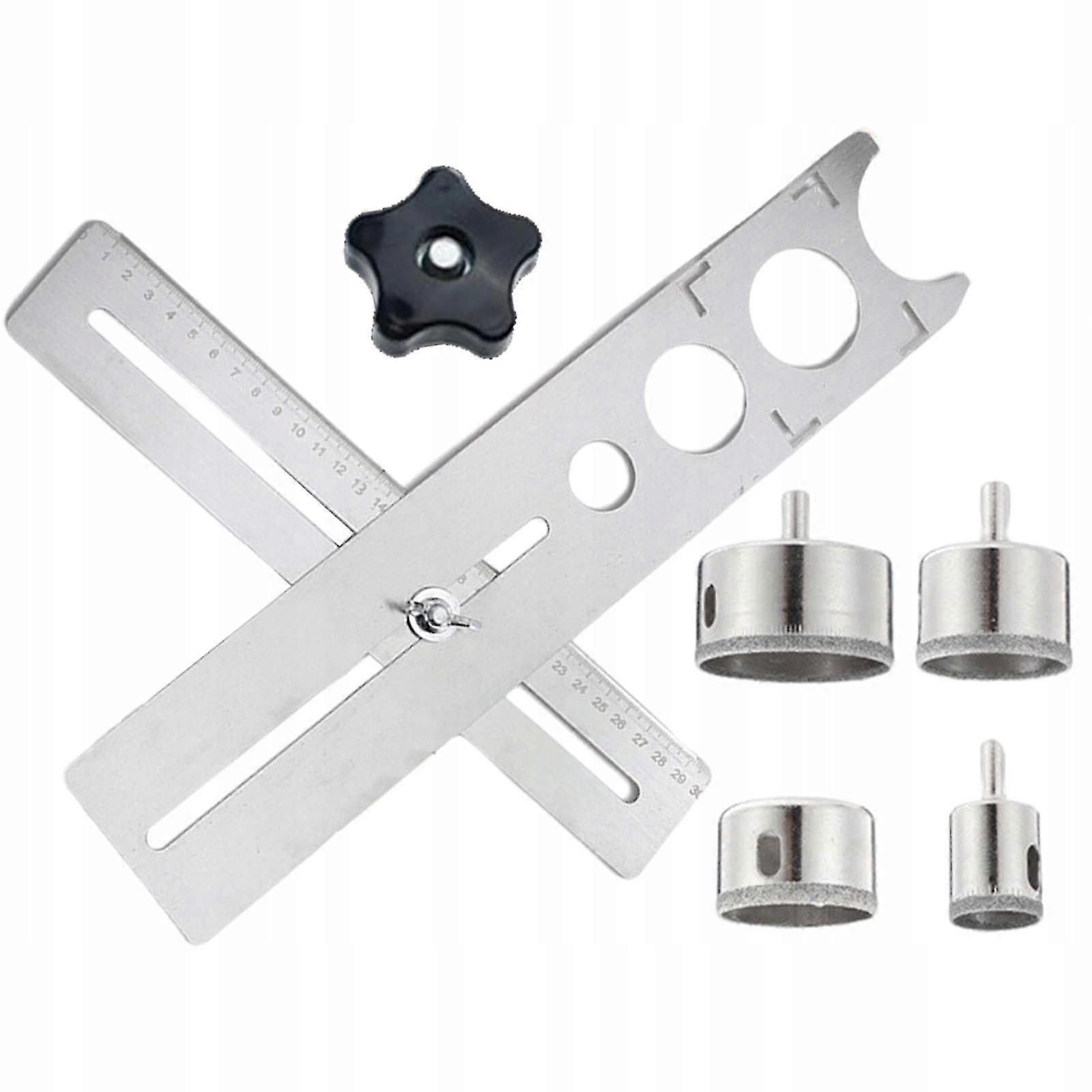 Ceramic Tile Hole Locator, Ruler Hole Punching Positioner, Thickened 40cm