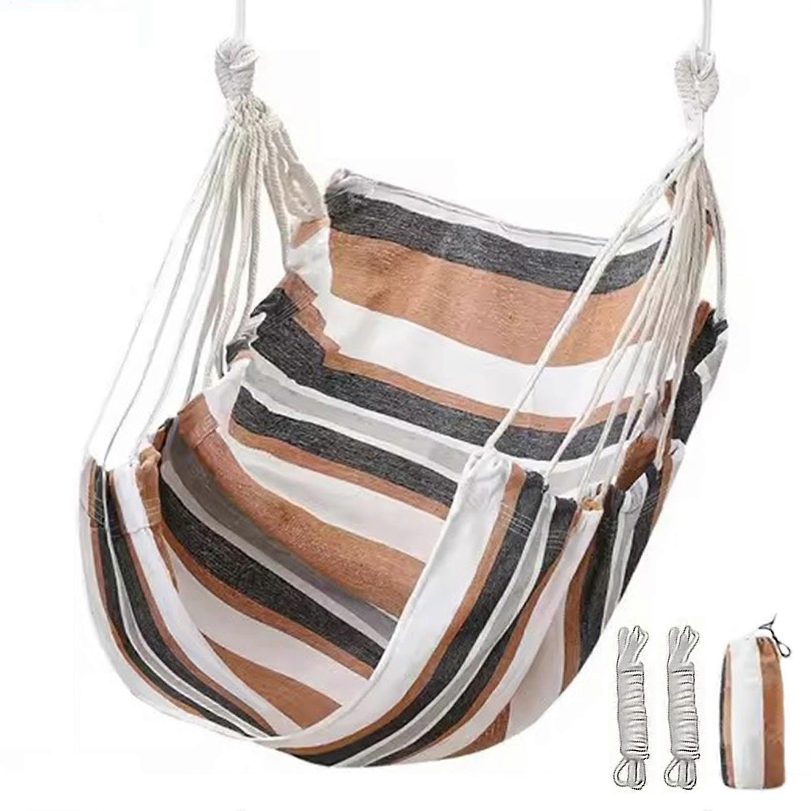 Outdoor Swing Hammock Chair Enlarged Thickened Hammock Cradle Canvas 51.18 x 39.37 Inches Up To 500 Lbs For Dorms