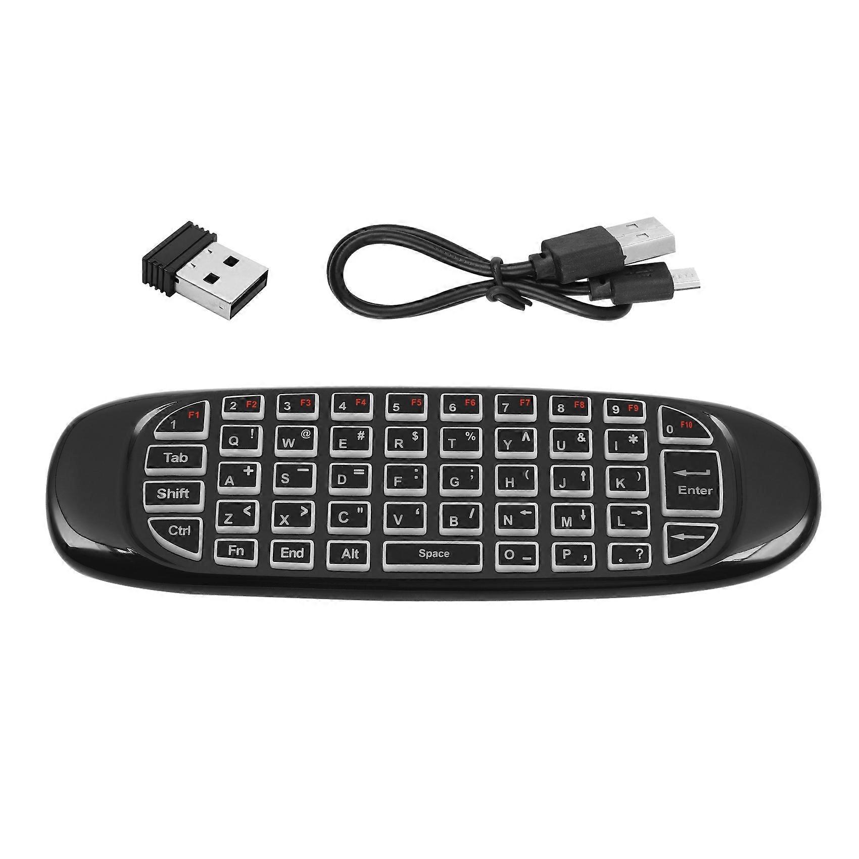 2.4G RF Remote Control Air Mouse Wireless Keyboard Voice Backlight C120 for Android Smart TV Box
